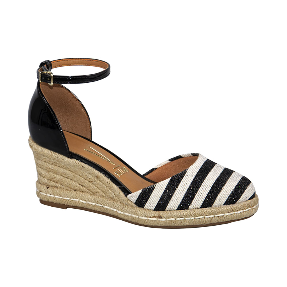 sandália vizzano listras branca