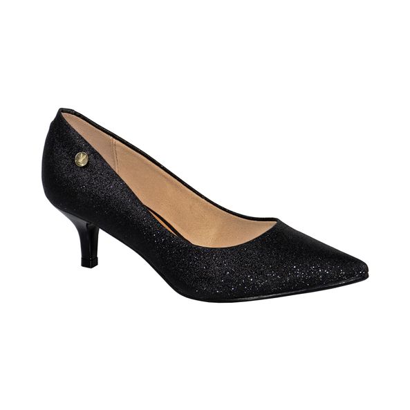 scarpin preto com brilho