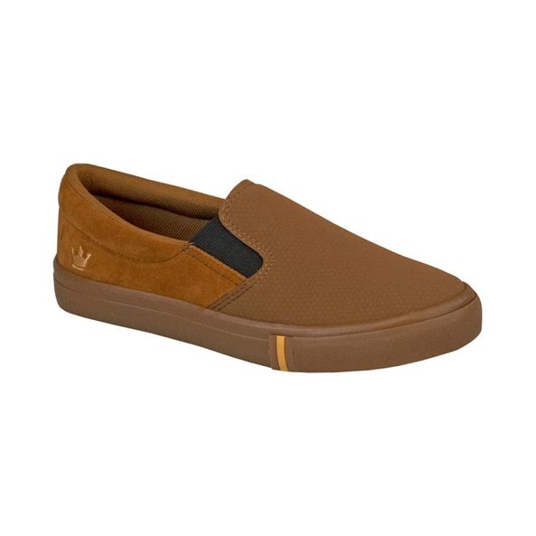slip on masculino caramelo