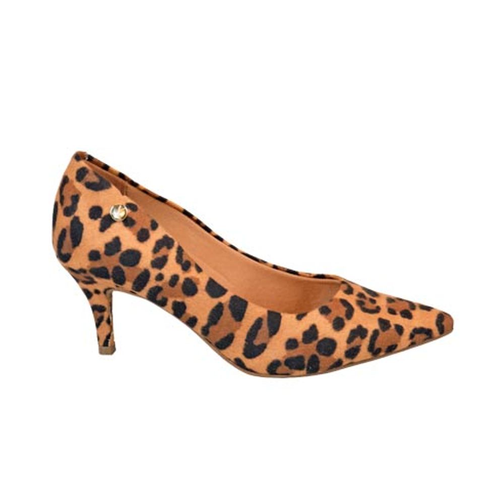 scarpin animal print vizzano