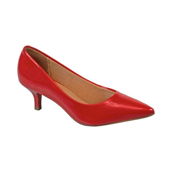 scarpin vermelho confortavel