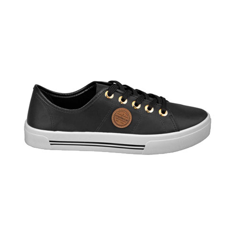 tenis flatform moleca preto