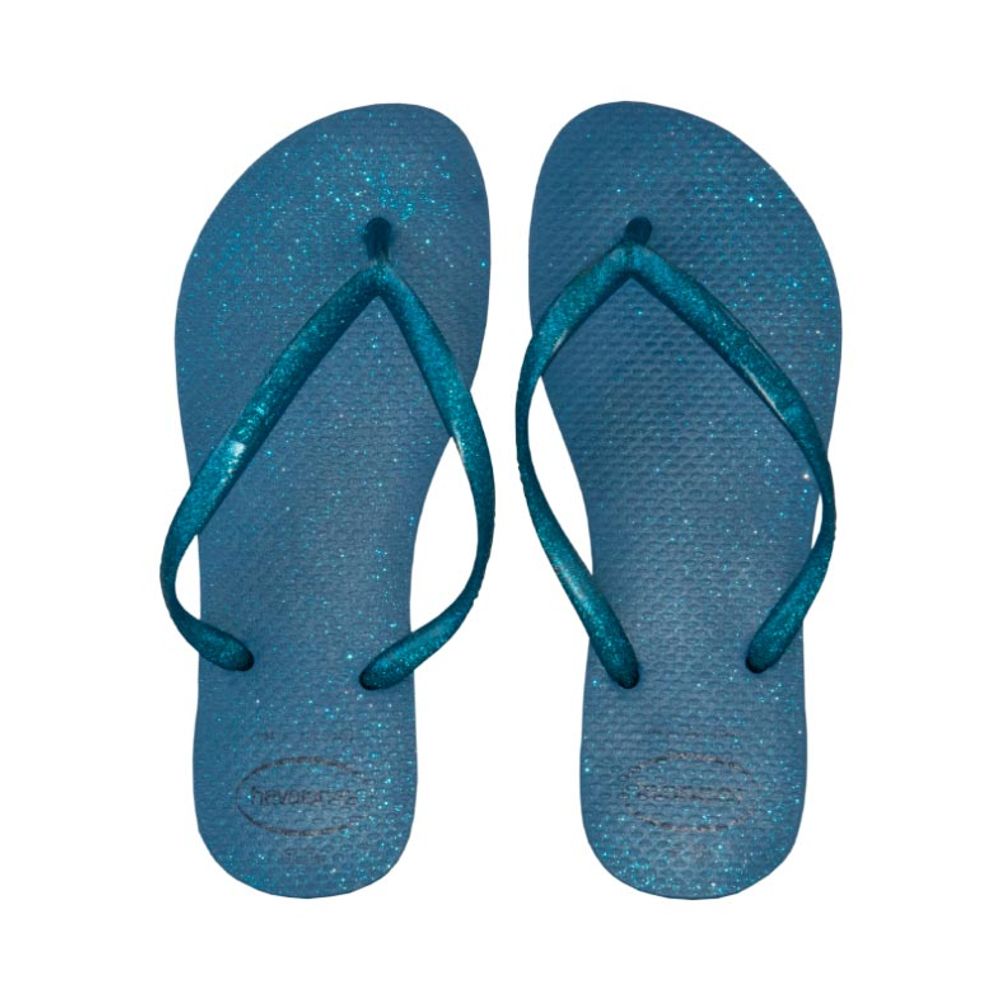 chinelo havaianas azul feminino