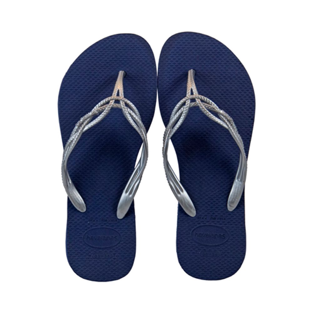 chinelo havaianas azul feminino