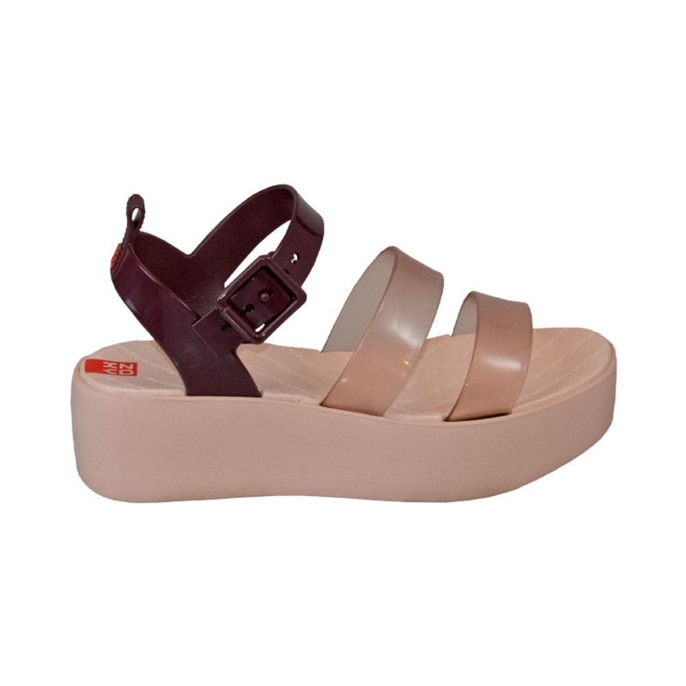 SANDÁLIA FEMININA PLATAFORMA ZAXY FUTURE PLAT ROSA E ROXA - Sapataria Nova