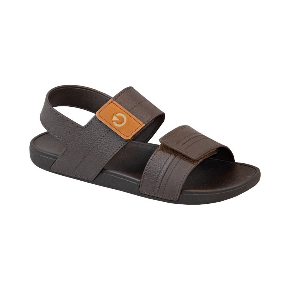 Sandália Cartago Masculina Dakar Com Velcro Marrom - Sapataria Nova