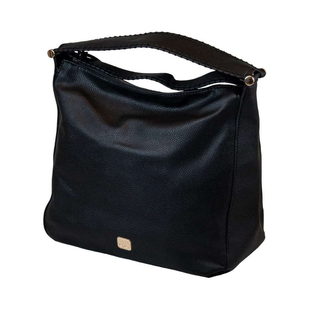 next black leather bolsa