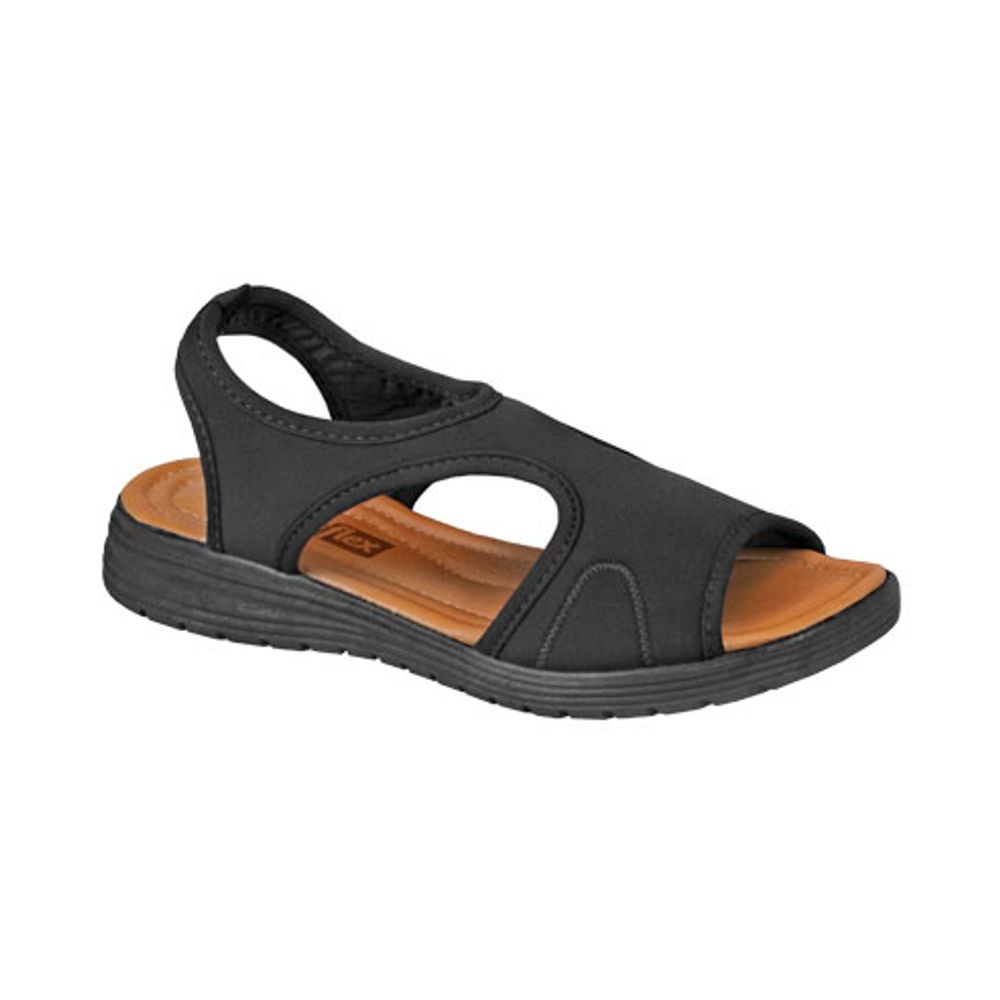 Sandália feminina comfort flex ortopédica lycra - R$ 130.00, cor Nude  (rasteira, de couro, confortável) #94165, compre agora | Shafa