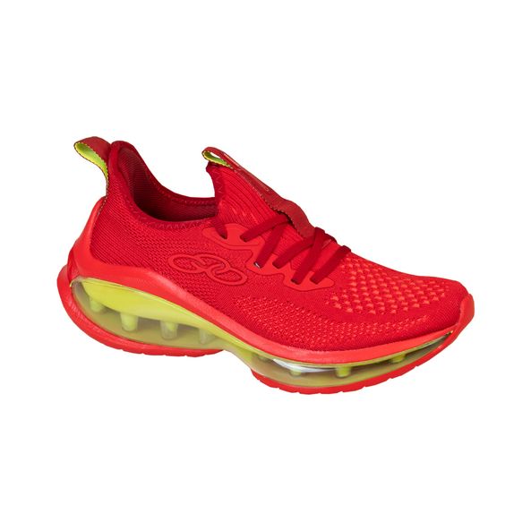 TENIS CASUAL OLYMPIKUS 886-OLY VERMELHO/LIMÃO Tamanho: 38   Cor: VERMELHO