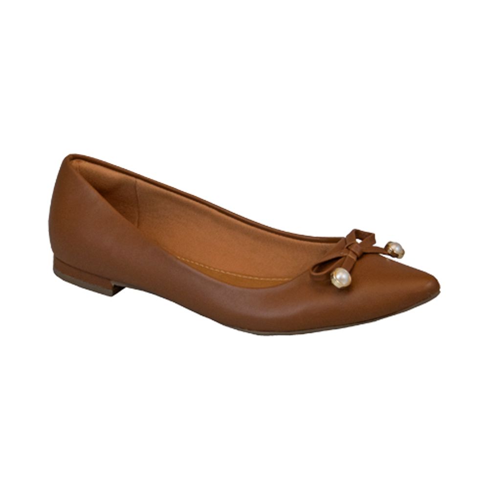 SAPATILHA DELICADA E CHARMOSA COMFORT CARAMELO 710020 - Comfort