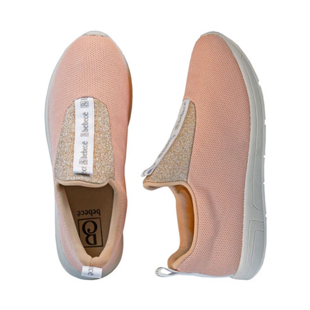 Tênis Moderno Feminino Prático Bebecê Rosa 1328352 - Sapataria Nova