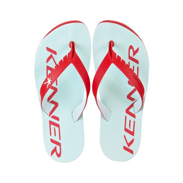 Chinelo Red Fun Kenner Azul-menta E Vermelho - Sapataria Nova