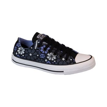 Tenis-All-Star-Estampado-Converse-Preto-Branco-Tamanho--33---Cor--PRETO-0