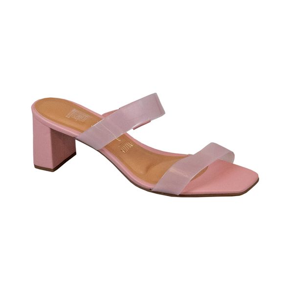 Tamanco Vizzano Com Tiras Rosa Leitosa - Sapataria Nova