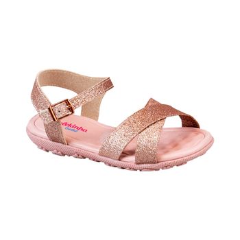 Sandalia-Tiras-Cruzadas-Glitter-Kids-Molekinha-Rosa-Tamanho--19---Cor--OURO-ROSADO-0