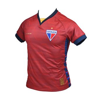 Camisa-Licenciada-do-Fortaleza-Vermelha-e-Marinho-Tamanho--EG---Cor--VERMELHO-0