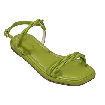 Sandalia-Tiras-Finas-Comfort-Verde-Tamanho--35---Cor--AVOCADO-0