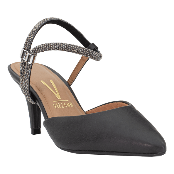 Scarpin Preto Strass Salto Fino Vizzano - Main Image