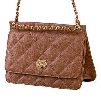 Bolsa-Tiracolo-Matelasse-Compacta-Camel-Tamanho--P----Cor--CARMEL-0