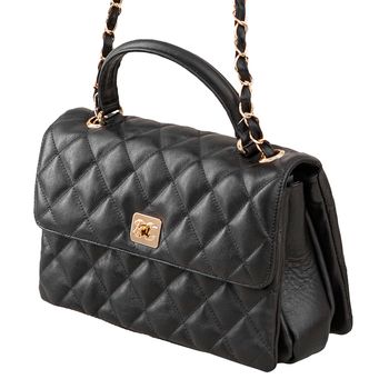 Bolsa-Tiracolo-Matelasse-Compacta-Preta-Tamanho--M----Cor--PRETO-0