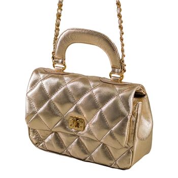 Bolsa-Tiracolo-Alca-Corrente-Dourado-Tamanho--P----Cor--OURO-LIGHT-0
