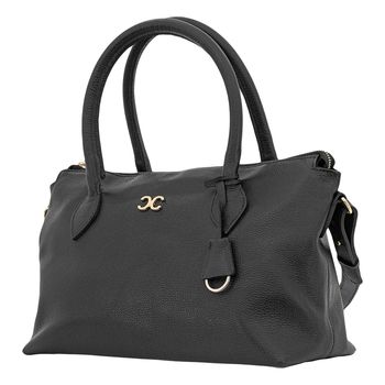 Bolsa-Textura-Lisa-Logo-Frontal-Preta-Tamanho--M----Cor--PRETO-0