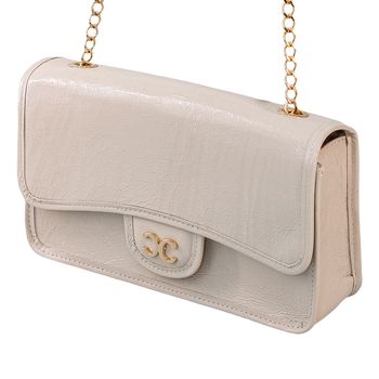 Bolsa-Tiracolo-Estruturada-Alca-Corrente-Off-White-Tamanho--M----Cor--OFF-WHITE-0