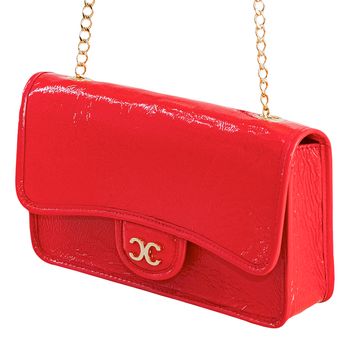 Bolsa-Tiracolo-Estruturada-Alca-Corrente-Vermelho-Tamanho--M----Cor--VERMELHO-0