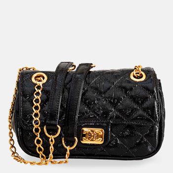 Bolsa-Tiracolo-Pequena-Matelasse-Preta-Tamanho--P----Cor--PRETO-0