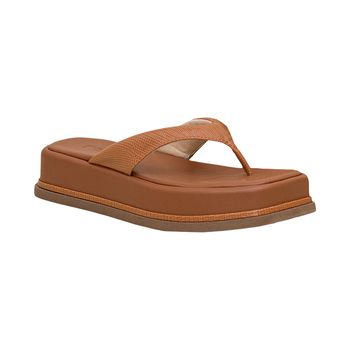 Tamanco-Tira-Entre-Dedos-Texturizada-Off-White-Tamanho--36---Cor--CARAMELO-0