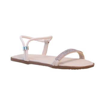 Rasteira-Frente-Aberta-Strass-Creme-e-Prata-Tamanho--33---Cor--CREME-0