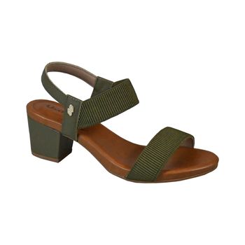 Sandalia-Salto-Bloco-Casual-Comfort-Verde-Tamanho--33---Cor--MILITAR-0