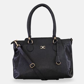 Bolsa-Tote-Textura-Lisa-Preta-Tamanho--G----Cor--PRETO-0