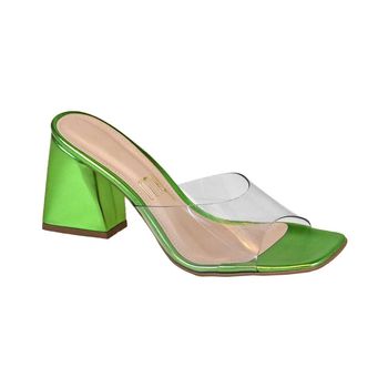 Tamanco-Salto-Quadrado-Estrela-My-Shoes-Verde-Tamanho--36---Cor--VERDE-0