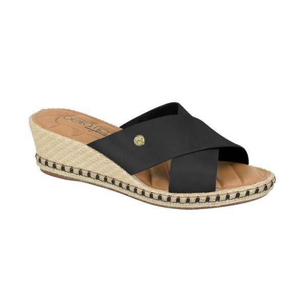 Tamanco Anabela Beira Rio Preta Sapataria Nova