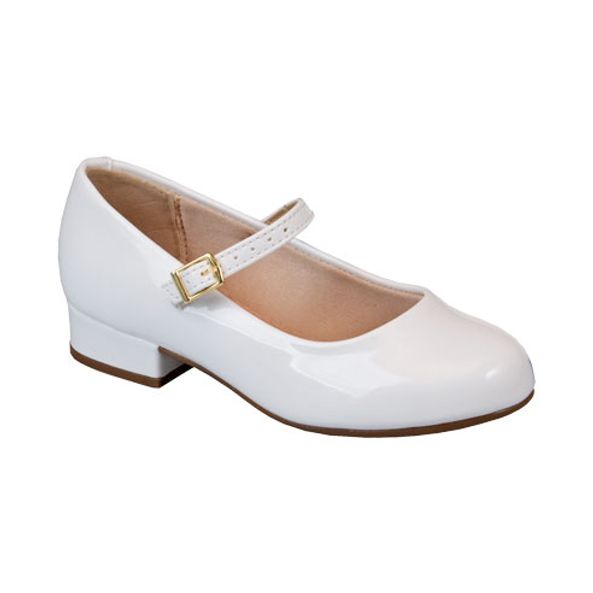 Sapato Social Branco Kids Salto Baixo Molekinha Sapataria Nova