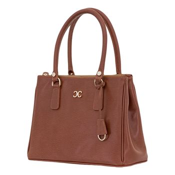 Bolsa-Tote-Classica-Conhaque-Tamanho--G----Cor--CONHAQUE-0