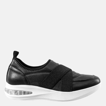 Tenis-Casual-Elastico-Cruzado-Preto-Tamanho--37---Cor--PRETO-0