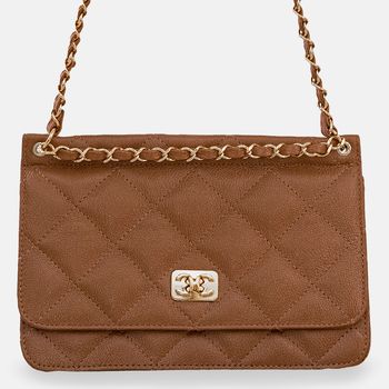 Bolsa-Tiracolo-Matelasse-Compacta-Camel-Tamanho--P----Cor--CARMEL-0