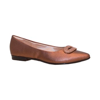 Sapatilha-Bico-Fino-Fivela-Strass-Bronze-Tamanho--34---Cor--BRONZE-0