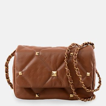Bolsa-Tiracolo-Tachas-Metalizadas-Camel-Tamanho--P----Cor--CARMEL-0