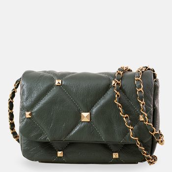Bolsa-Tiracolo-Tachas-Metalizadas-Army-Tamanho--P----Cor--ARMY-0