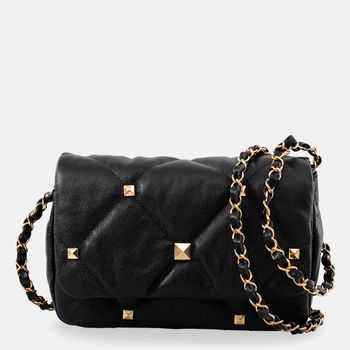 Bolsa-Tiracolo-Tachas-Metalizadas-Preta-Tamanho--P----Cor--PRETO-0