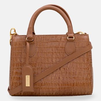 Bolsa-Tote-Textura-Croco-Dupla-Alca-Conhaque-Tamanho--M----Cor--CONHAQUE-0