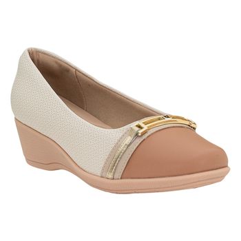 Sapato-Texturizado-Off-White-e-Amendoa-Tamanho--34---Cor--OFF-WHITE-0