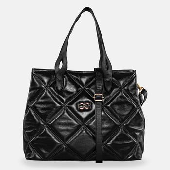 Bolsa-Tote-Matelasse-Preta-Tamanho--G----Cor--PRETO-0