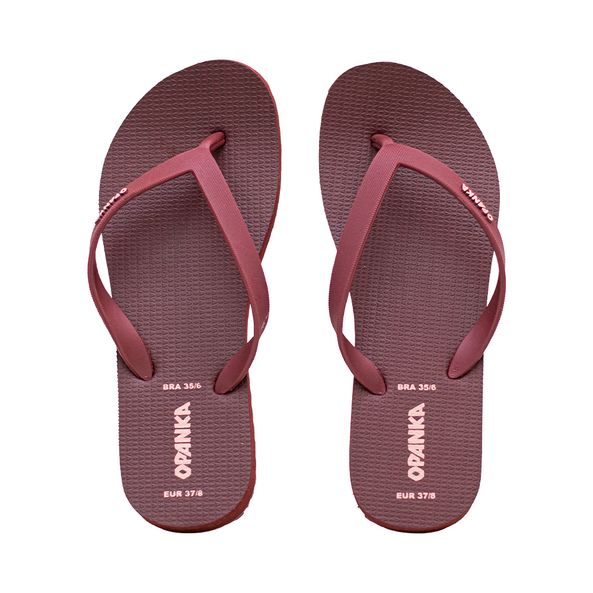 Chinelo de Dedo Vinho Onda Opanka Sapataria Nova - Main Image
